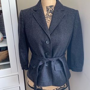 Banana Republic belted wool jacket